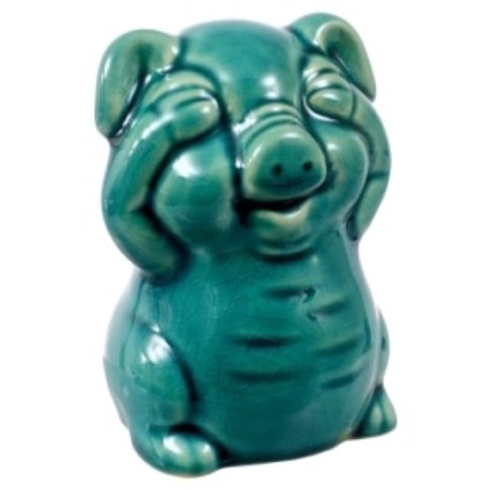 PIGS HEAR NO- SEE NO- SPEAK NO NWT - Picture 3 of 7